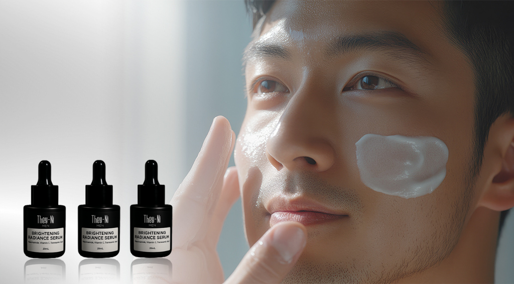 Men's skincare hero background